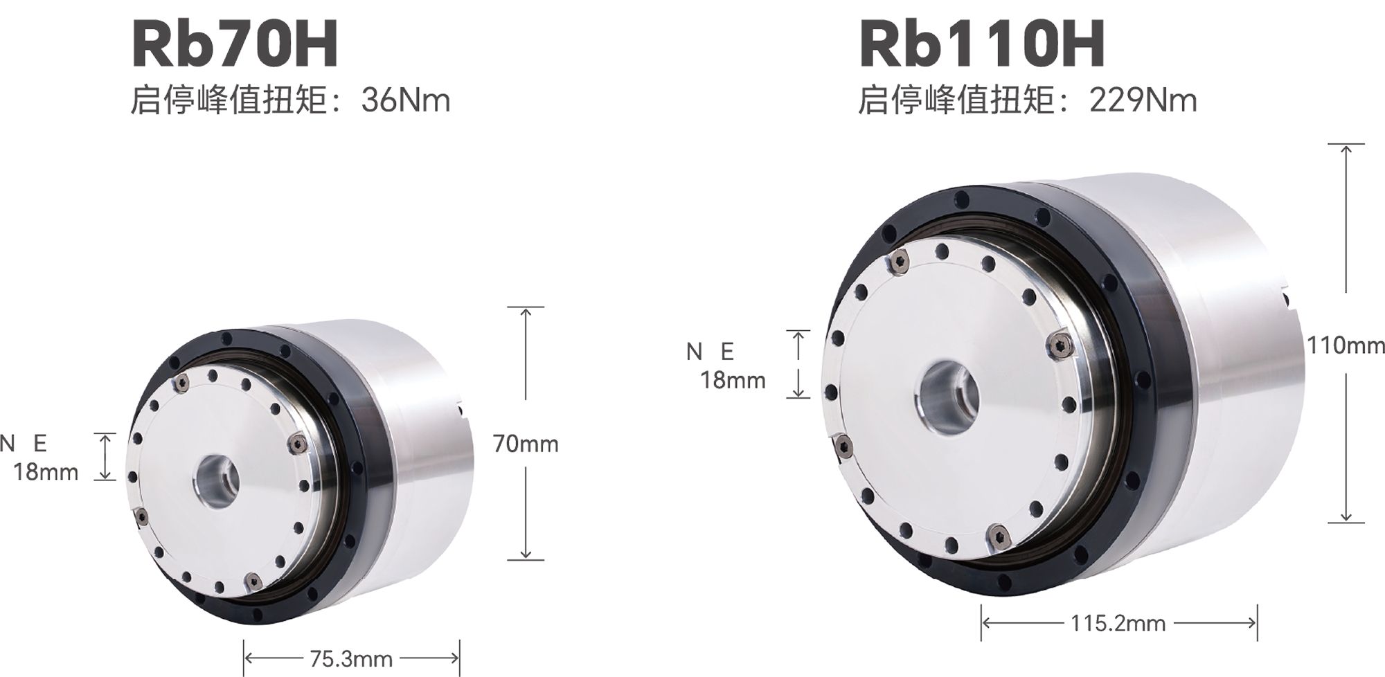 Rb70H / Rb110H 型号对比
